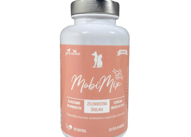 MobiMix Petsome, kapsule za podporo sklepom za pse in mačke (90 kapsul)