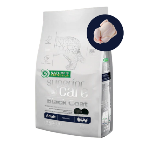 Briketi za temno dlako – Perutnina (vse pasme, odrasli psi)