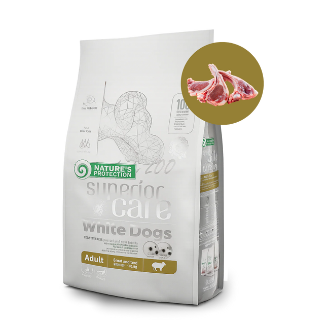 NATURE'S PROTECTION Superior Care White Dogs – jagnjetina