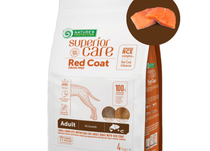 Briketi za rjavo & rdečo dlako – Losos (vse pasme, odrasli psi)