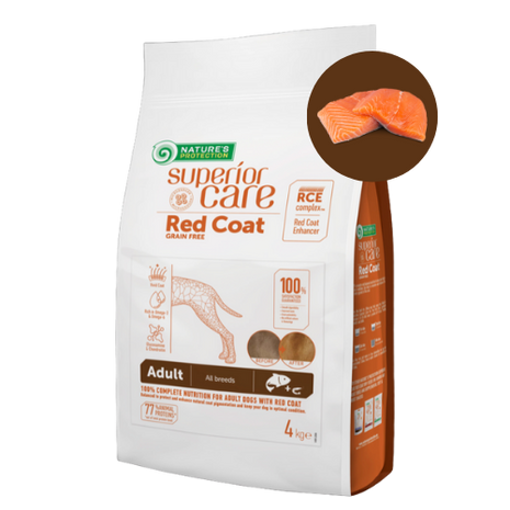 Briketi za rjavo & rdečo dlako – Losos (vse pasme, odrasli psi)