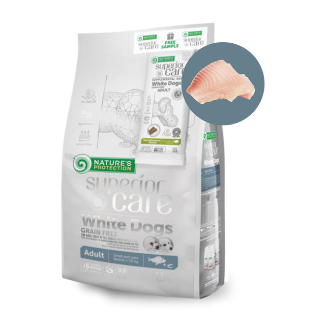 NATURE'S PROTECTION Superior Care White Dog - bela riba