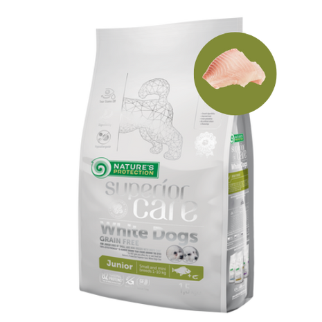 Briketi za belo dlako – Bela riba (mini & male pasme, mladički)