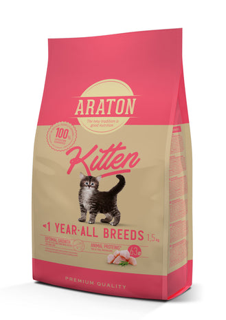 Araton Kitten Za mačje mladiče - Perutnina 1,5 kg
