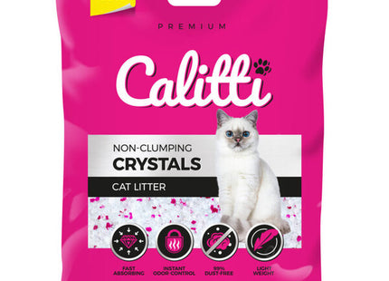 Calitti Crystals - silikonski pesek za mačje stranišče