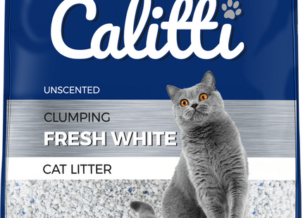 Calitti fresh white - pesek za mačje stranišče