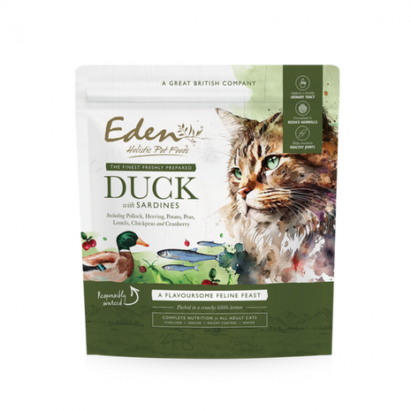 Eden Feline Feast Briketi za mačke - Raca & Sardine 1,5 kg