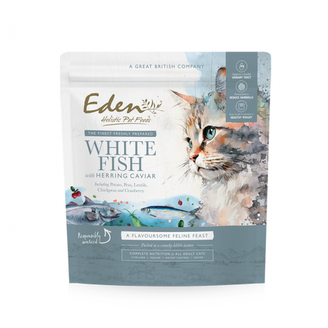 Eden Feline Feast Briketi za mačke - Bela riba & kaviar - 1,5 kg