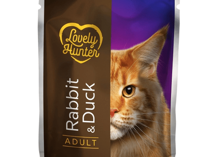 Lovely Hunter Adult Cats Za odrasle mačke - Raca & Zajec 85 g