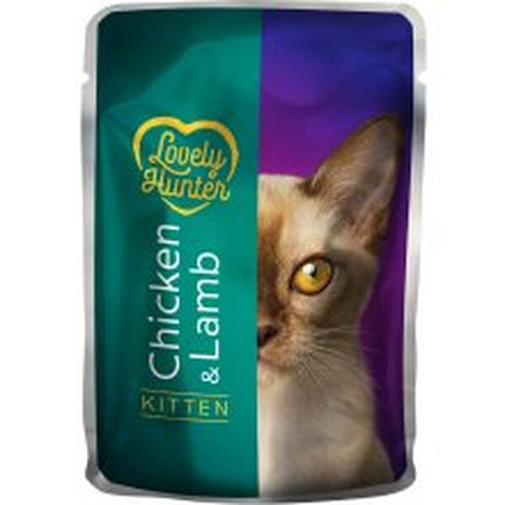 Lovely Hunter Kitten Chicken & Lamb Za mlade mačke - Piščanec & Jagnjetina 85 g
